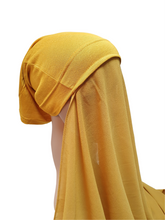 Load image into Gallery viewer, Instant Chiffon Hijab Scarf With Inner Cap One Piece for Ladies Girls Women - World of Shawls