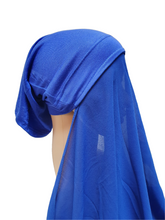 Load image into Gallery viewer, Instant Chiffon Hijab Scarf With Inner Cap One Piece for Ladies Girls Women - World of Shawls