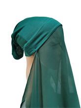 Load image into Gallery viewer, Instant Chiffon Hijab Scarf With Inner Cap One Piece for Ladies Girls Women - World of Shawls