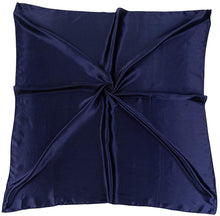 Load image into Gallery viewer, Satin Silk Square Large 90 cm X 90 cm Plain Nautical Head Neck Best Gift for Your Loved Ones Scarf Wrap - World of Shawls
