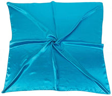 Load image into Gallery viewer, Satin Silk Square Large 90 cm X 90 cm Plain Nautical Head Neck Best Gift for Your Loved Ones Scarf Wrap - World of Shawls