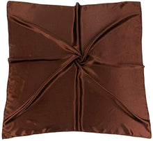 Load image into Gallery viewer, Satin Silk Square Large 90 cm X 90 cm Plain Nautical Head Neck Best Gift for Your Loved Ones Scarf Wrap - World of Shawls