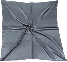 Load image into Gallery viewer, Satin Silk Square Large 90 cm X 90 cm Plain Nautical Head Neck Best Gift for Your Loved Ones Scarf Wrap - World of Shawls