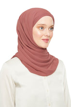 Load image into Gallery viewer, World of Shawls Ready To Go Instant Hijab for Ladies Girls Women Premium Quality Chiffon Scarf Scarf With Attached Jersey Under Ninja Cap - World of Shawls