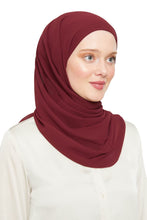 Load image into Gallery viewer, World of Shawls Ready To Go Instant Hijab for Ladies Girls Women Premium Quality Chiffon Scarf Scarf With Attached Jersey Under Ninja Cap - World of Shawls
