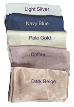 Load image into Gallery viewer, Sumptuously Soft Luxury Premium Crinkle Soft Lush Silk Hijab Scarf Plain Wrap Stripe Satin Luxe - World of Shawls