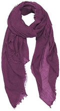 Load image into Gallery viewer, World of Shawls Chic Ladies Cotton Blend Crinkle Distressed Effect Scarf with Fringed Edges - World of Scarfs