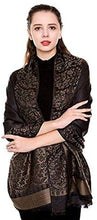 Load image into Gallery viewer, World of Shawls Reversible/Two Sided Print Self Embossed Pashmina Feel Wrap Scarf Stole Scarves Shawl - World of Scarfs