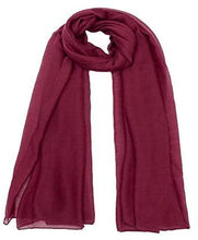 Load image into Gallery viewer, World Of Shawls Big Size Maxi Plain Scarf Hijab Sarong Shawl Wrap Cape 100% Soft Viscose - World of Scarfs