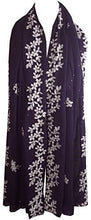 Load image into Gallery viewer, World of Shawls SEASONAL SPECIAL Glitter Sparkle Stardust and Floral Embroidered Scarf Scarves Maxi Wrap - World of Scarfs
