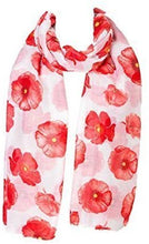 Load image into Gallery viewer, World of Shawls Ladies Womens Colorful Long Soft and Warm Poppy Flower Print Scarf Sarong - World of Scarfs