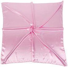 Load image into Gallery viewer, World of Shawls Satin Silk Square Plain Nautical Head Neck Scarf Wrap Large 90 cm X 90 cm - World of Scarfs