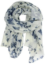 Load image into Gallery viewer, World of Shawls New Butterfly Print Ladies Celebrity Style Scarves Maxi, Scarf, Wrap, Sarong, shawls - World of Scarfs