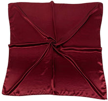 Load image into Gallery viewer, World of Shawls Satin Silk Square Plain Nautical Head Neck Scarf Wrap Large 90 cm X 90 cm - World of Scarfs