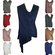 Load image into Gallery viewer, Ladies Jersey Scarf Wrap Stole Warm Soft Stretchy - World of Scarfs
