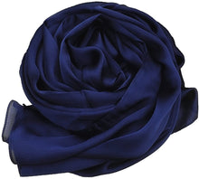 Load image into Gallery viewer, World of Shawls Elegant Large 100% SILK SATIN Shawl / Scarf / Wrap Wedding, Bridal, Bridesmaid, Cover Up - World of Scarfs