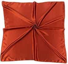 Load image into Gallery viewer, World of Shawls Satin Silk Square Plain Nautical Head Neck Scarf Wrap Large 90 cm X 90 cm - World of Scarfs