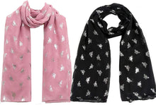 Load image into Gallery viewer, Christmas Bonanza Pack of 2 Scarves Wrap Shawl Scarf for Women Ladies - World of Scarfs