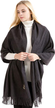 Load image into Gallery viewer, Exclusive Winter Shawl Scarf Wrap 100% Virgin Wool Cashmere Feel for Women Men Unisex 18 Colours NEW - World of Scarfs