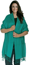Load image into Gallery viewer, World of Shawls Luxurious Kashmiri 100% Fine Wool Pashmina Shawl Wrap Scarf - World of Scarfs