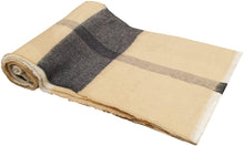 Load image into Gallery viewer, World of Shawls WINTER WARMER Thick Large Plaid Check Design Fashion Scarf Blanket Wrap Unisex (Brown/Black) - World of Scarfs