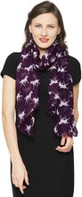 Load image into Gallery viewer, World of Shawls Women Scarf Horses Print Design Ladies Scarves Shawl Wrap Maxi Scarf Sarong - World of Scarfs