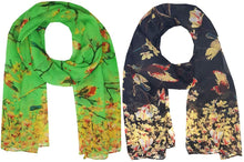 Load image into Gallery viewer, Christmas Bonanza Pack of 2 Scarves Wrap Shawl Scarf for Women Ladies - World of Scarfs