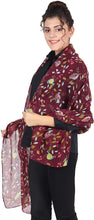 Load image into Gallery viewer, World of Shawls Winter Christmas Robin Bird Print Girls Lady Women Colorful Long Cute Scarf Wraps Shawl Soft Scarves Maxi - World of Scarfs