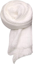 Load image into Gallery viewer, World of Shawls Chic Ladies Cotton Blend Crinkle Distressed Effect Scarf with Fringed Edges - World of Scarfs
