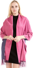 Load image into Gallery viewer, Soft Scarf Womens Ladies Unisex Reversible Two Sided Shawl Wrap Blanket Cashmere Feel 11 Colours WINTER SPECIAL by World of Shawls - World of Scarfs