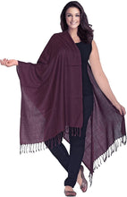 Load image into Gallery viewer, World of Shawls Luxurious Kashmiri 100% Fine Wool Pashmina Shawl Wrap Scarf - World of Scarfs