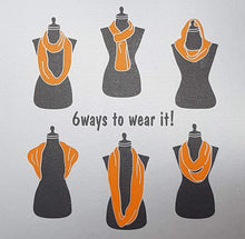 Load image into Gallery viewer, Wrap & Go Trendy Unisex Ladies Women's Men's Jersey Cotton Solid Infinity Circle Tube Loop Snood Scarf by World of Shawls - World of Scarfs