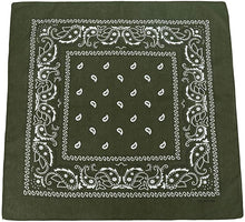 Load image into Gallery viewer, World of Shawls Cotton Paisley Bandanas Headband Scarf Print, Fashion Hair Accessory, Sports, Multifunctional - World of Scarfs