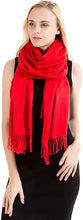 Load image into Gallery viewer, Exclusive Winter Shawl Scarf Wrap 100% Virgin Wool Cashmere Feel for Women Men Unisex 18 Colours NEW - World of Scarfs