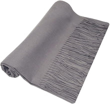 Load image into Gallery viewer, World of Shawls Winter Cashmere Feel Scarf Wrap Blanket Shawl Warm Soft Cozy - World of Scarfs