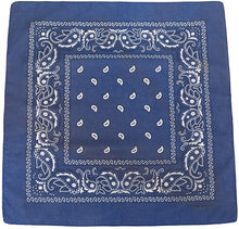 Load image into Gallery viewer, World of Shawls Cotton Paisley Bandanas Headband Scarf Print, Fashion Hair Accessory, Sports, Multifunctional - World of Scarfs