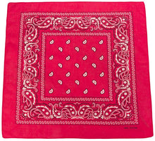 Load image into Gallery viewer, World of Shawls Cotton Paisley Bandanas Headband Scarf Print, Fashion Hair Accessory, Sports, Multifunctional - World of Scarfs