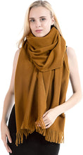 Load image into Gallery viewer, Exclusive Winter Shawl Scarf Wrap 100% Virgin Wool Cashmere Feel for Women Men Unisex 18 Colours NEW - World of Scarfs
