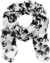 Load image into Gallery viewer, World of Shawls Ladies Womens Elephant Print Scarf Wraps Shawl Soft Scarves Sarong - World of Scarfs