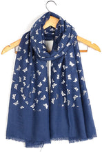 Load image into Gallery viewer, World of Shawls UK Seller!!! New Butterfly Glitter/Foil Ladies Celebrity Style Long Scarves Maxi Scarf, Stole, Wrap, Sarong, shawls - World of Scarfs