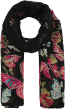 Load image into Gallery viewer, World of Shawls New Butterfly Print Ladies Celebrity Style Scarves Maxi, Scarf, Wrap, Sarong, shawls - World of Scarfs