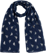 Load image into Gallery viewer, World of Shawls Ladies Girls Women's Glitter Bumble Bees Scarves Wraps Shawl Soft Scarf - World of Scarfs