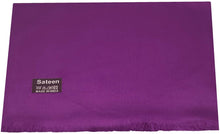 Load image into Gallery viewer, World of Shawls Satin Sateen Shawl Wrap Stole Wedding Occasion Bridesmaid Prom Event - World of Scarfs