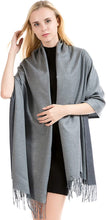 Load image into Gallery viewer, Soft Scarf Womens Ladies Unisex Reversible Two Sided Shawl Wrap Blanket Cashmere Feel 11 Colours WINTER SPECIAL by World of Shawls - World of Scarfs