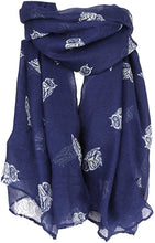 Load image into Gallery viewer, World of Shawls Ladies Women's Owl on Branch Print Scarf Wraps Shawl Maxi Soft Scarves - World of Scarfs