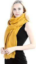 Load image into Gallery viewer, Exclusive Winter Shawl Scarf Wrap 100% Virgin Wool Cashmere Feel for Women Men Unisex 18 Colours NEW - World of Scarfs