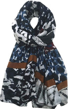 Load image into Gallery viewer, World of Shawls Leopard Print Scarfs for Women Ladies - Black Olive Green Pink Navy Blue Silver - Stylish Scarves Shawl Wrap Stole for Women - World of Scarfs