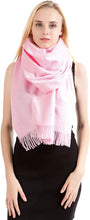 Load image into Gallery viewer, Exclusive Winter Shawl Scarf Wrap 100% Virgin Wool Cashmere Feel for Women Men Unisex 18 Colours NEW - World of Scarfs