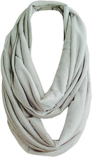 Load image into Gallery viewer, Wrap & Go Trendy Unisex Ladies Women's Men's Jersey Cotton Solid Infinity Circle Tube Loop Snood Scarf by World of Shawls - World of Scarfs
