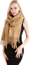 Load image into Gallery viewer, Exclusive Winter Shawl Scarf Wrap 100% Virgin Wool Cashmere Feel for Women Men Unisex 18 Colours NEW - World of Scarfs